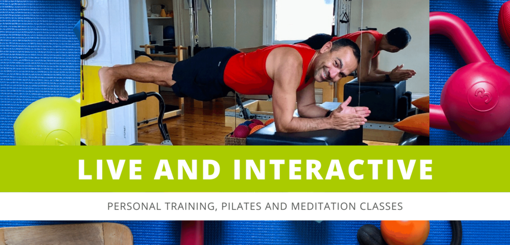 Roccos Pilates classes are live Zoom