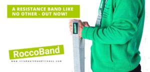 Roccoband resistance band for Yoga and Pilates